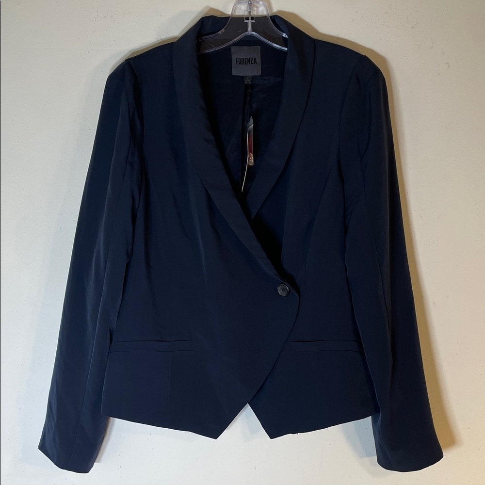 FORENZA One-Button Blazer Modern Suit Jacket. L. NWT.